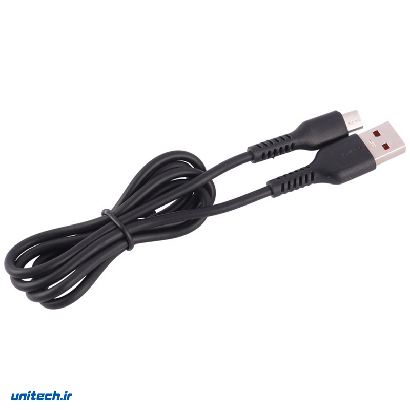 کابل میکرو یو اس بی فست شارژ 2.4 آمپر دنمن D42V طول 1 متر2